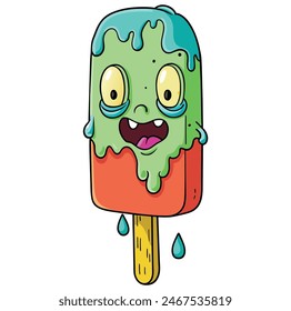 Monster Melting Ice Cream Zombies Melting Ice Cream Hello Summer Ice Cream