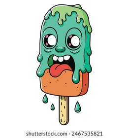 Monster Melting Ice Cream Zombies Melting Ice Cream Hello Summer Ice Cream