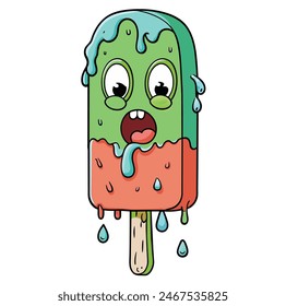 Monster Melting Ice Cream Zombies Melting Ice Cream Hello Summer Ice Cream