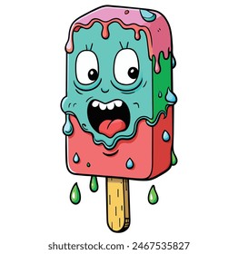 Monster Melting Ice Cream Zombies Melting Ice Cream Hello Summer Ice Cream