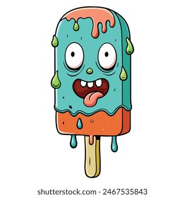 Monster Melting Ice Cream Zombies Melting Ice Cream Hello Summer Ice Cream