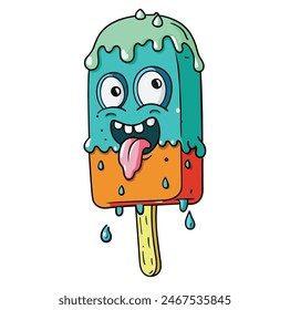 Monster Melting Ice Cream Zombies Melting Ice Cream Hello Summer Ice Cream