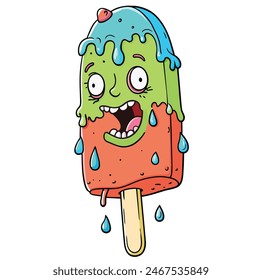 Monster Melting Ice Cream Zombies Melting Ice Cream Hello Summer Ice Cream