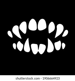 Monster Mouth Sharp Teeth Stock Vector (Royalty Free) 1906664923 ...