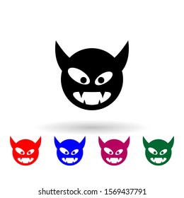 monster multi color icon. Simple glyph, flat vector of monsters icons for ui and ux, website or mobile application