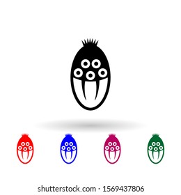 monster multi color icon. Simple glyph, flat vector of monsters icons for ui and ux, website or mobile application