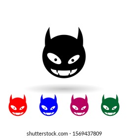 monster multi color icon. Simple glyph, flat vector of monsters icons for ui and ux, website or mobile application