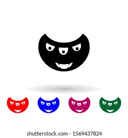 monster multi color icon. Simple glyph, flat vector of monsters icons for ui and ux, website or mobile application