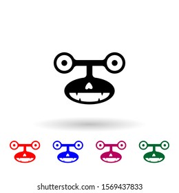 monster multi color icon. Simple glyph, flat vector of monsters icons for ui and ux, website or mobile application