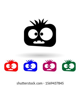 monster multi color icon. Simple glyph, flat vector of monsters icons for ui and ux, website or mobile application
