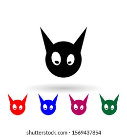 monster multi color icon. Simple glyph, flat vector of monsters icons for ui and ux, website or mobile application