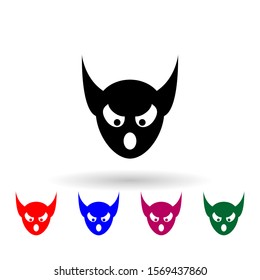 monster multi color icon. Simple glyph, flat vector of monsters icons for ui and ux, website or mobile application