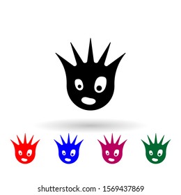 monster multi color icon. Simple glyph, flat vector of monsters icons for ui and ux, website or mobile application