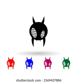 monster multi color icon. Simple glyph, flat vector of monsters icons for ui and ux, website or mobile application