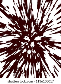 Monster is from nightmares. Vector illustration. Genre of horror.