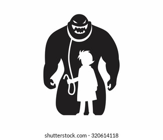 monster ogre pet silhouette cartoon character 9