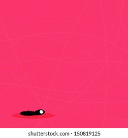 Monster on grunge background