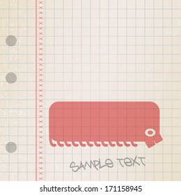 Monster on old paper