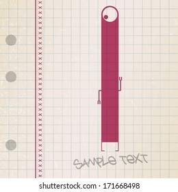 Monster on old paper