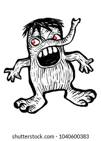 monster with open mouth