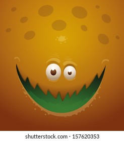 Monster Orange Background, vector