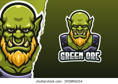 Monster Orc E-sport Game Logo Template