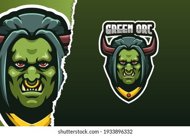 Monster Orc E-sport Game Logo Template