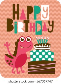 monster party card design. vector illustration