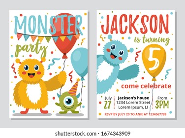 Hedendaags Kids Birthday Invitation Template Images, Stock Photos & Vectors QJ-05