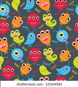 monster pattern design. vector illustration