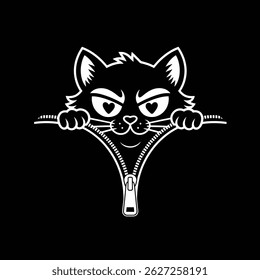 a monster peeking out from behind a zipper design art illustration stock photos premium quality