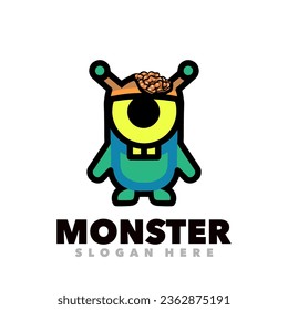 Monster plankton zombie logo template