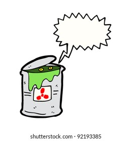monster in radioactive waste barrel