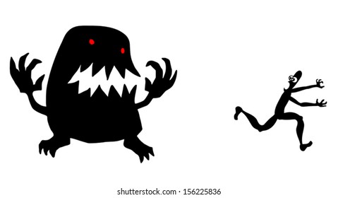 Monster running