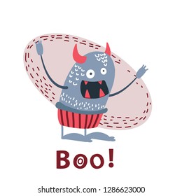 the monster says boo