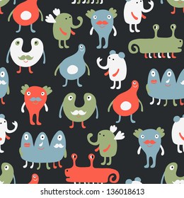 monster seamless background