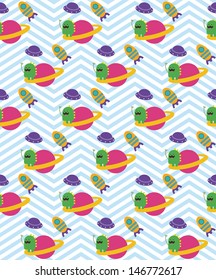 monster seamless pattern design. vector illustration