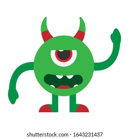 monster simple illustration vector clip art