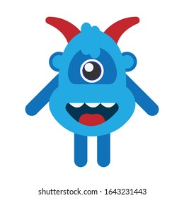 Monster Simple Illustration Vector Clip Art Stock Vector (Royalty Free ...