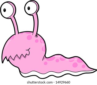 Monster Slug Vector Illustration
