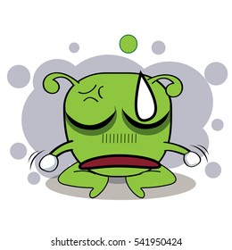 Monster strain cartoon vector 10