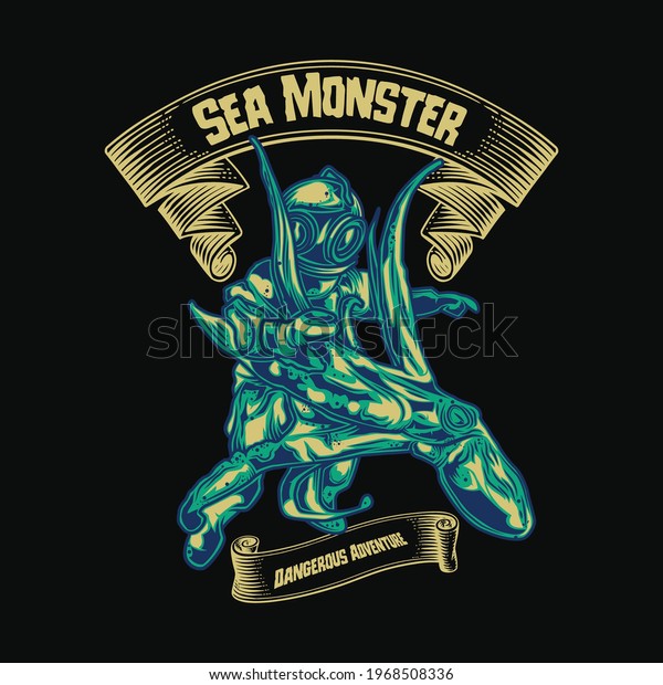 Monster t- shirt\
design for t-shirt\
lovers