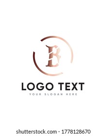 Monster theme letter type B logo template, Vector logo for business and company identity 