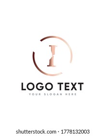 Monster theme letter type I logo template, Vector logo for business and company identity 