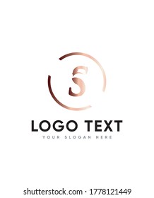 Tipo de letra del tema del monstruo plantilla de logotipo S, logotipo del vector para identidad empresarial y de la empresa 