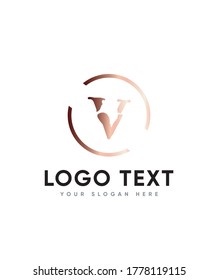 Monster theme letter type V logo template, Vector logo for business and company identity 