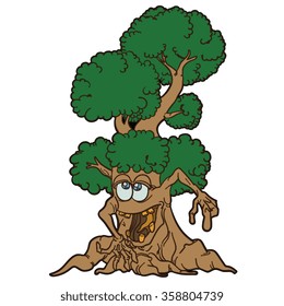 Monster Tree Cartoon Stock Vector (Royalty Free) 358804739 | Shutterstock