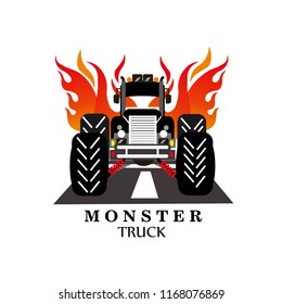 Monster Truck Bigfoot Logo Symbol Collection