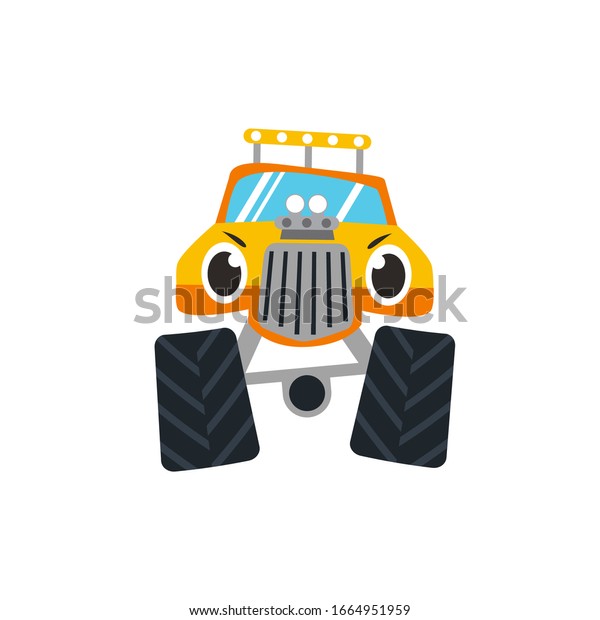 Monster Truck\
Cartoon Character Vector\
Design