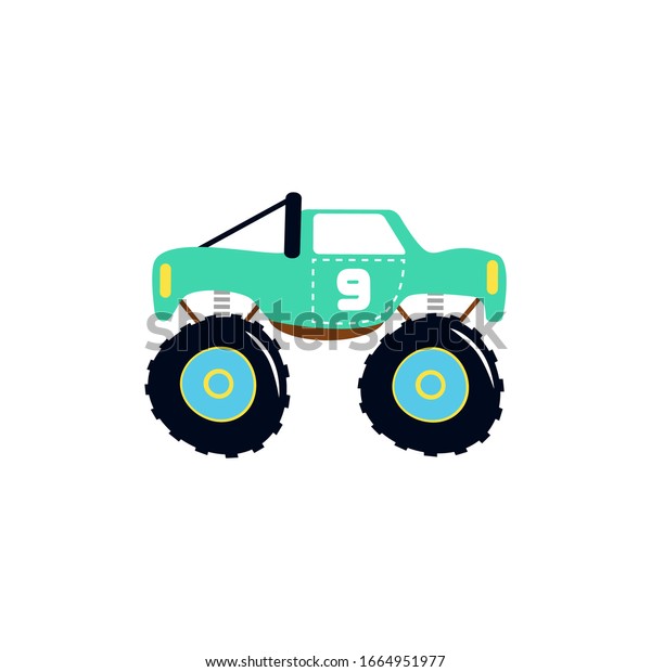 Monster Truck\
Cartoon Character Vector\
Design